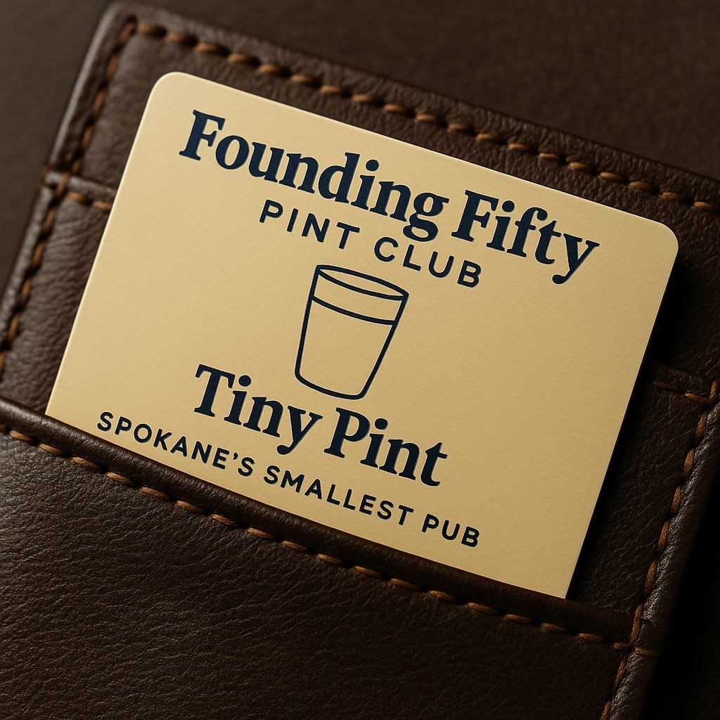 Founding Fifty membership card mockup